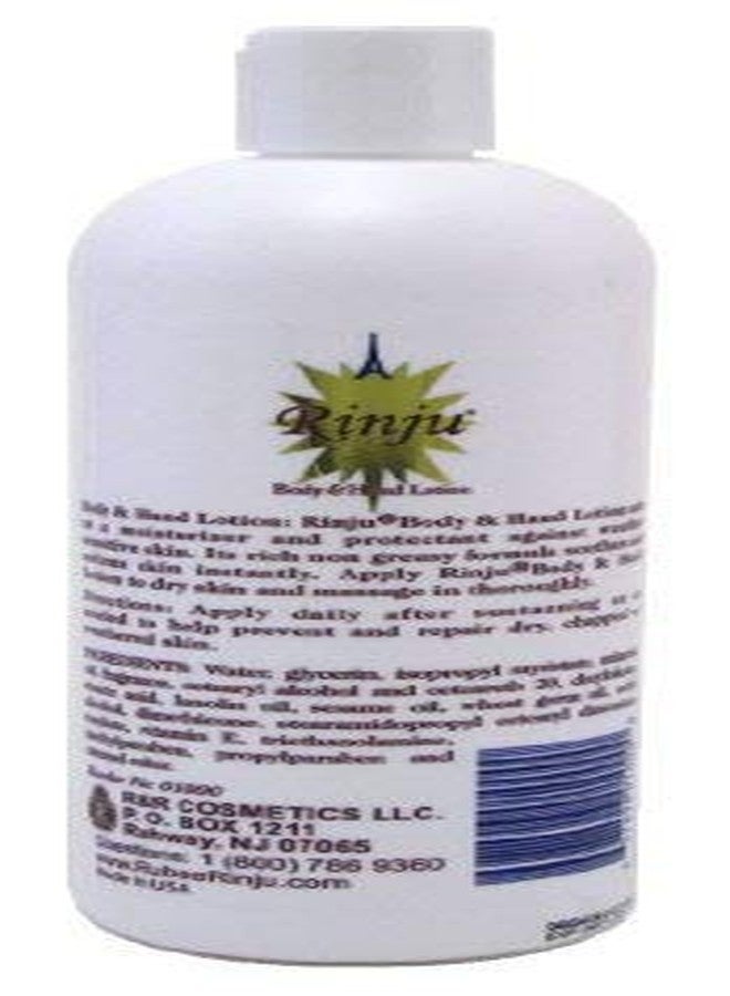 Rinju Body & Hand Lotion - Pack of 3 Non-Greasy Lotion for Women & Men - 16 Oz Cacao Butter Lotion for Extremely Dry Skin - Vitamin E Moisturizer - Image 3