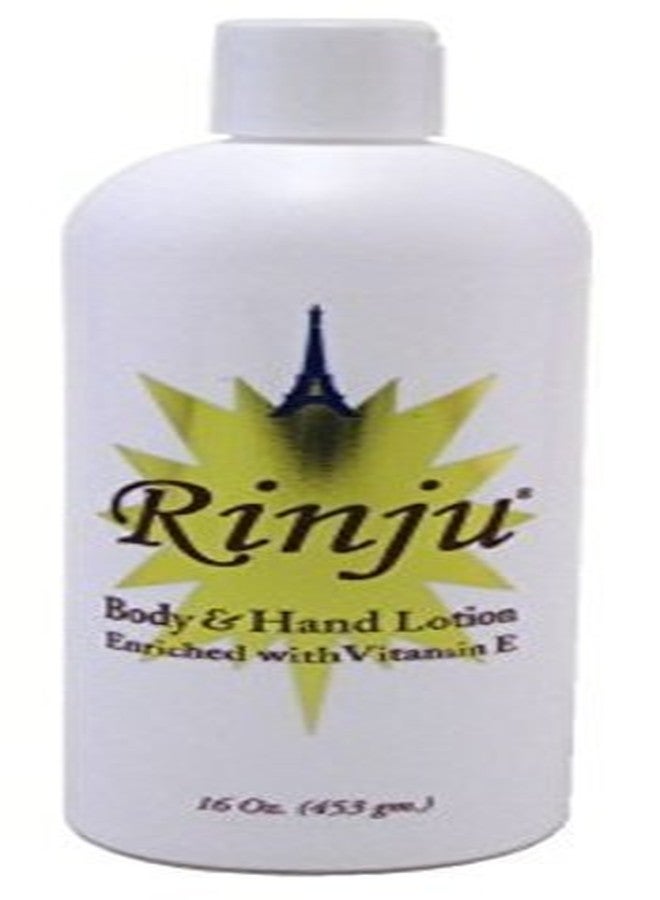Rinju Body & Hand Lotion - Pack of 3 Non-Greasy Lotion for Women & Men - 16 Oz Cacao Butter Lotion for Extremely Dry Skin - Vitamin E Moisturizer - Image 2