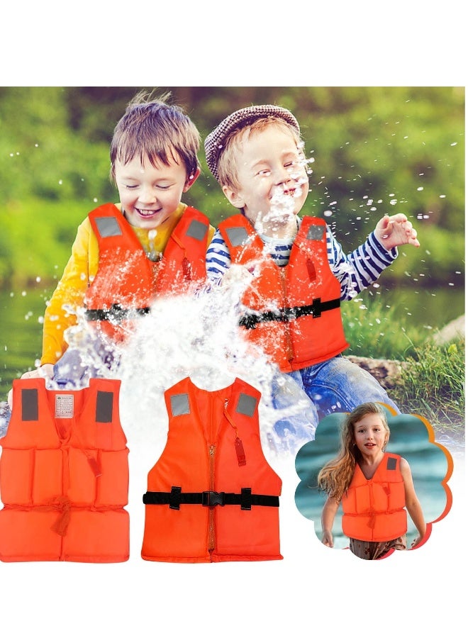 Generic FFA SPORTS Child & Adult Life Jacket Swim Vest with Adjustable Belts with Whistle For Outdoor Drifting, Life Jacket For floating Safely - Image 2