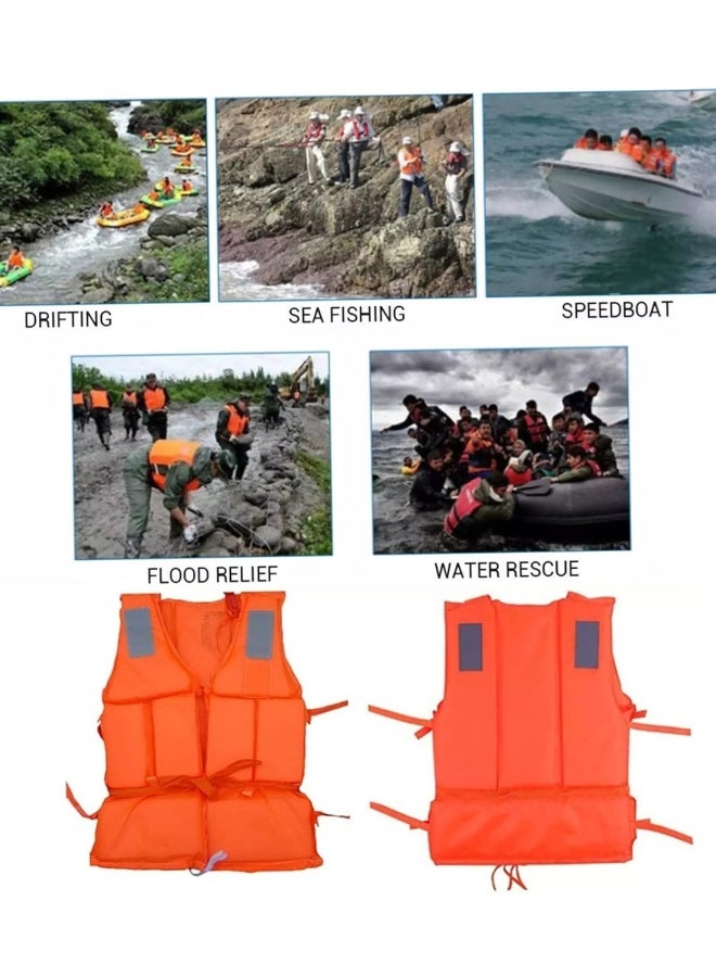 Generic FFA SPORTS Child & Adult Life Jacket Swim Vest with Adjustable Belts with Whistle For Outdoor Drifting, Life Jacket For floating Safely - Image 4