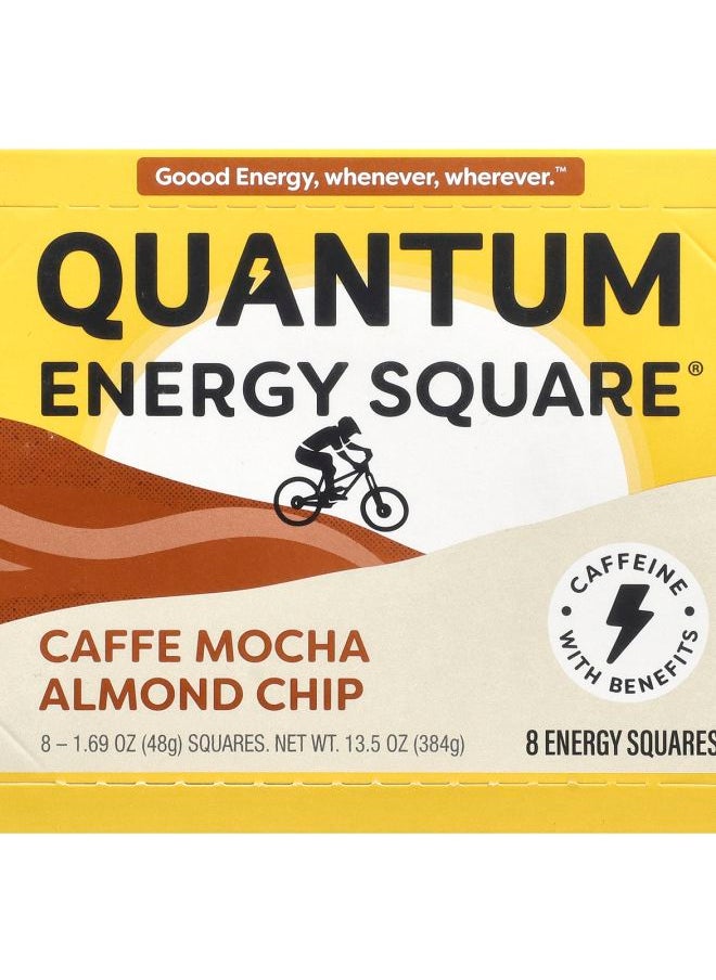 Quantum Health Caffe Mocha Almond Chip 8 Squares 1.69 oz (48 g) Each 