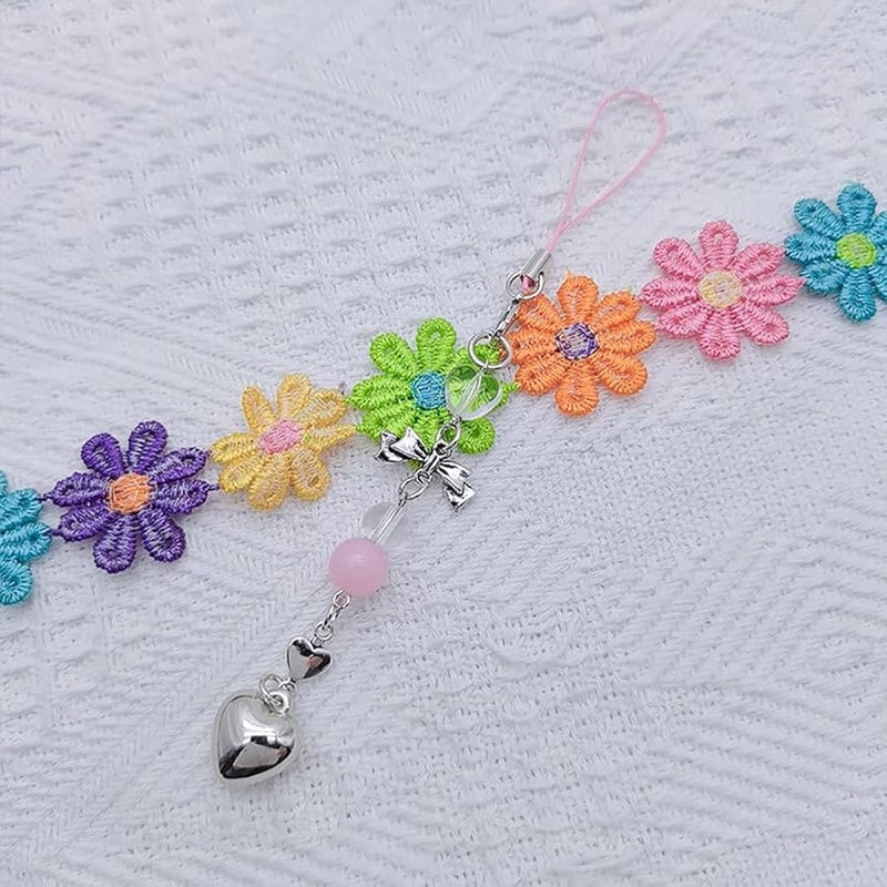 GSHLLO 3 Pcs Butterfly Phone Charms Lanyard Heart Pendant for Phone Case Bag Keychain - Image 5