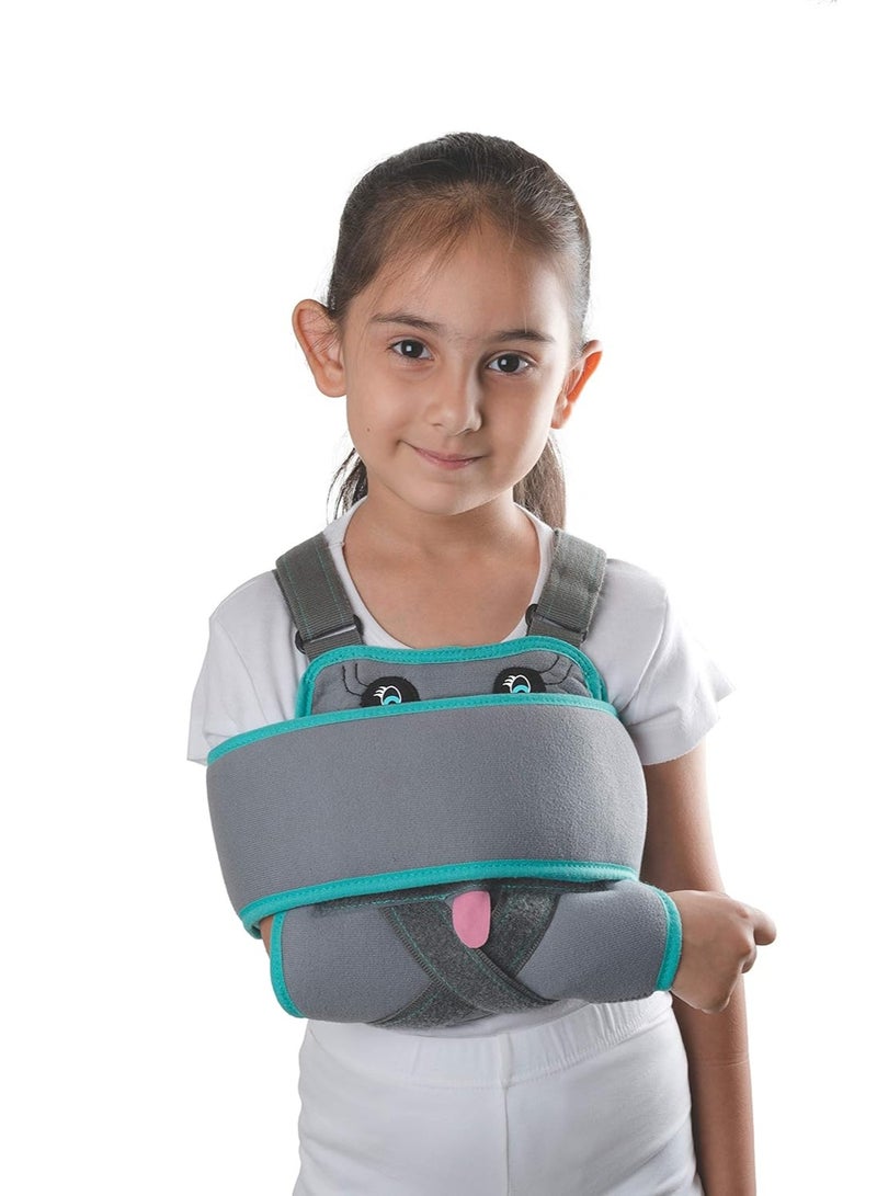 تاينور Tynor مثبت كتف شامل، رمادي، للأطفال، قطعة واحدة - Image 3