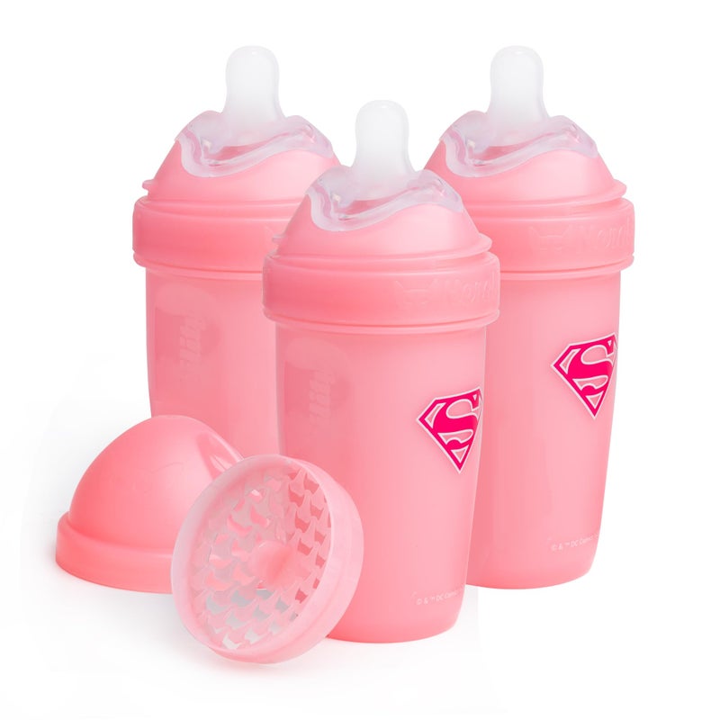 Herobility Double Anti-Colic Baby Bottles - 8.5 fl oz/240ml - 3-Pack - Image 1