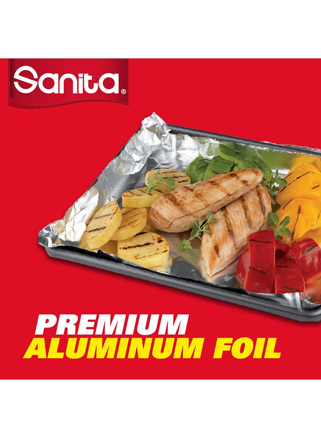 Sanita Aluminum Foil 37.5 Sqft (2+1) Rolls Free - Image 2