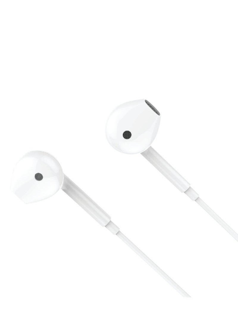 My Candy سماعات أذن سلكية من النوع C مزودة بمنفذ USB C مع ميكروفون وتحكم في مستوى الصوت، سماعات داخل الأذن لهواتف iPhone 15 Pro Max وiPad Pro/Air وSamsung باللون الأبيض - Image 2