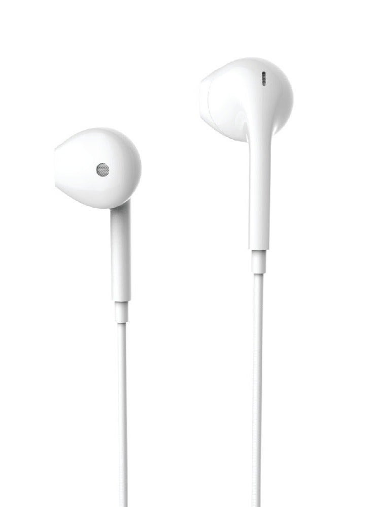 My Candy سماعات أذن سلكية من النوع C مزودة بمنفذ USB C مع ميكروفون وتحكم في مستوى الصوت، سماعات داخل الأذن لهواتف iPhone 15 Pro Max وiPad Pro/Air وSamsung باللون الأبيض - Image 3