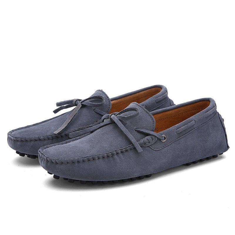 Style Men'S Versatile Casual Slip-On Shoes, Large Size Breathable Leather Shoes, Slip-On Loafers - Image 1