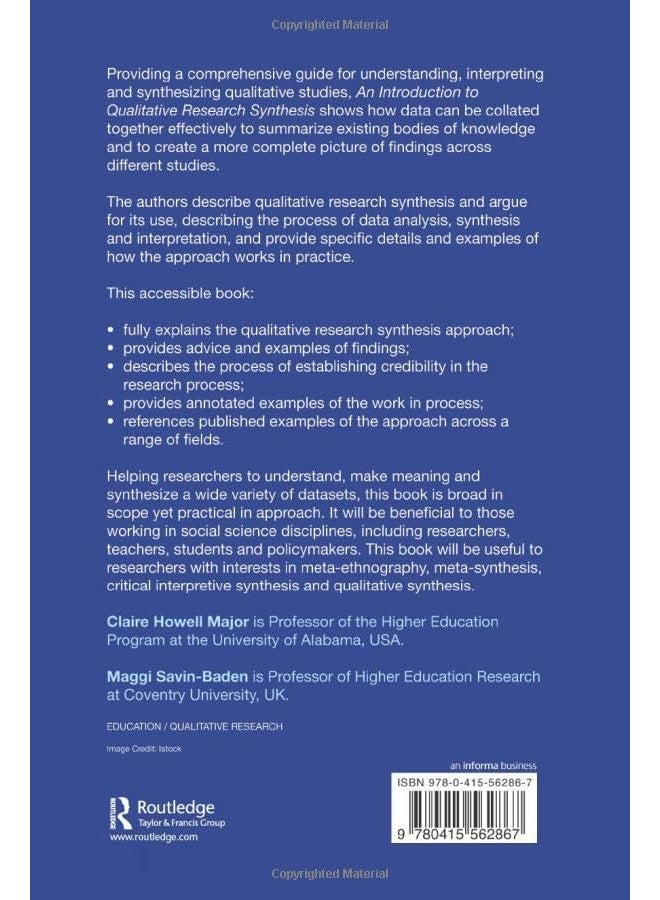 An Introduction to Qualitative Research Synthesis: Managing the Information Explosion in Social Science Research - Image 2