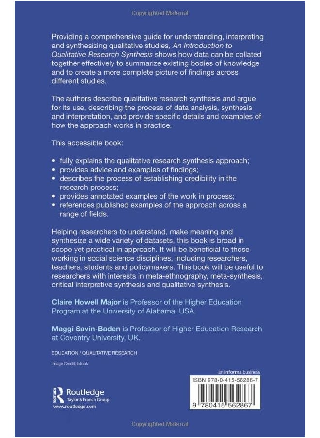 null - An Introduction to Qualitative Research Synthesis: Managing the Information Explosion in Social Science Research - Image 1