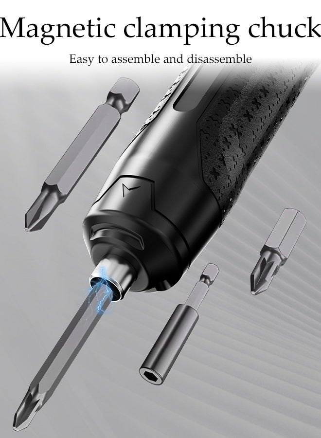 DUNISO Mini Cordless Drill Driver Screwdriver Rechargeable Strong Electric Screwdriver Set Multifunctional Electric Screwdriver Set with Type-C Cable for Home Improvement DIY Project - Image 2