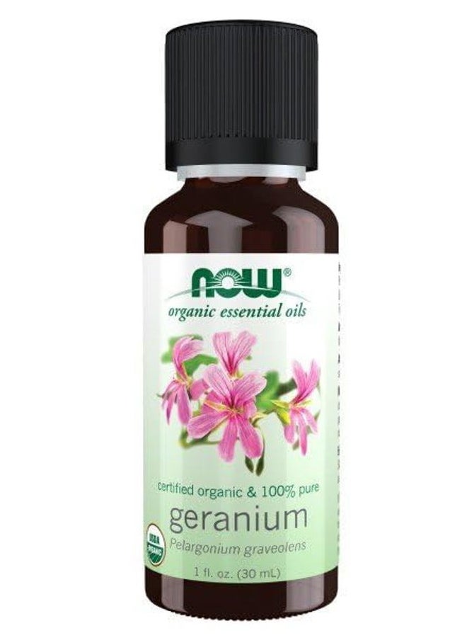 now NOW Essential Oils, Geranium Oil, Certified Organic, Soothing Aromatherapy Scent, Steam Distilled, 100% Pure, Child Resistant Cap, 1-Ounce  - Image 4