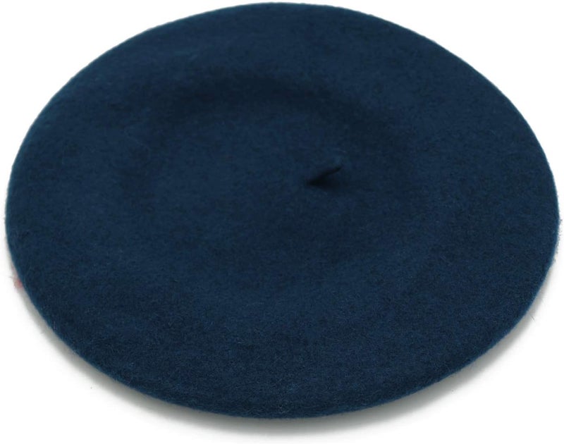 Wheebo Wool Beret Hat,Solid Color French Style Winter Warm Cap for Women Girls Lady - Image 2