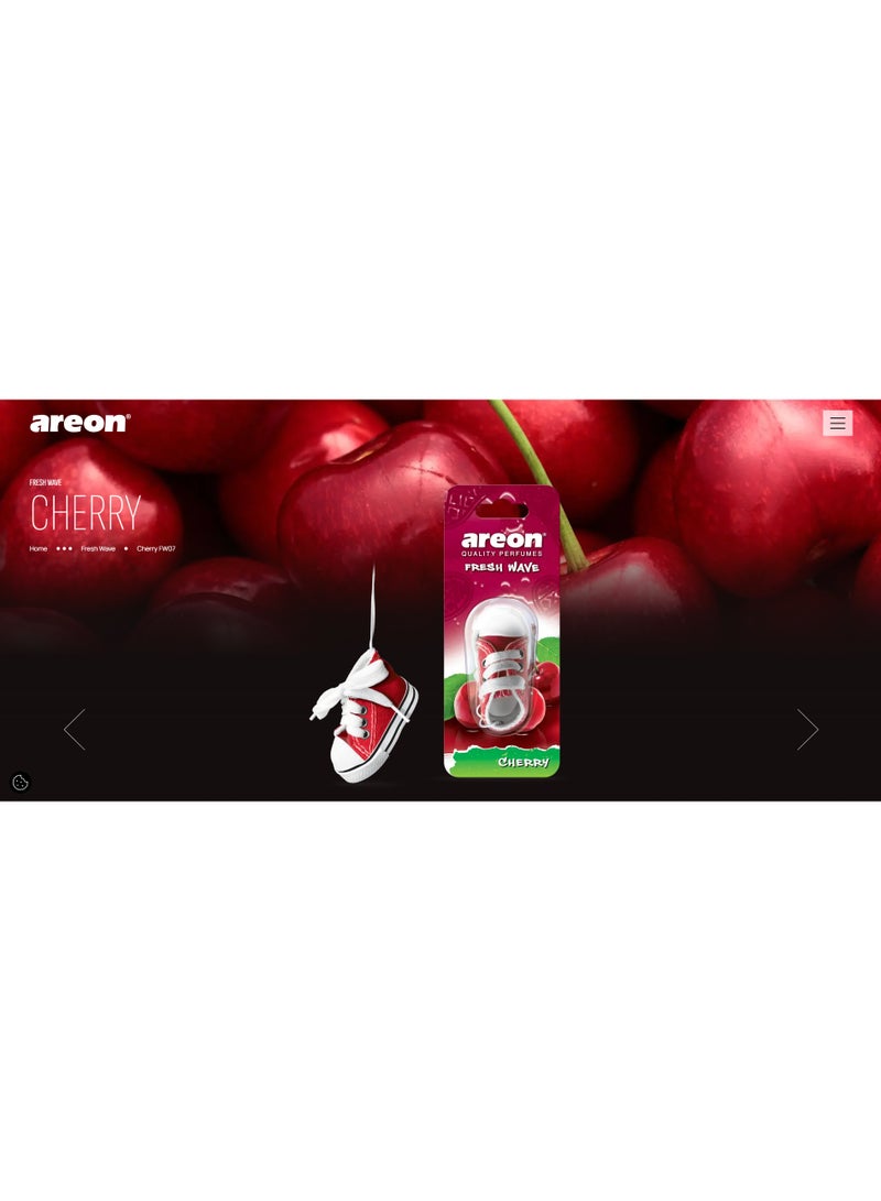Areon Fresh Wave Sneakers Air Freshener – Cherry - Image 3