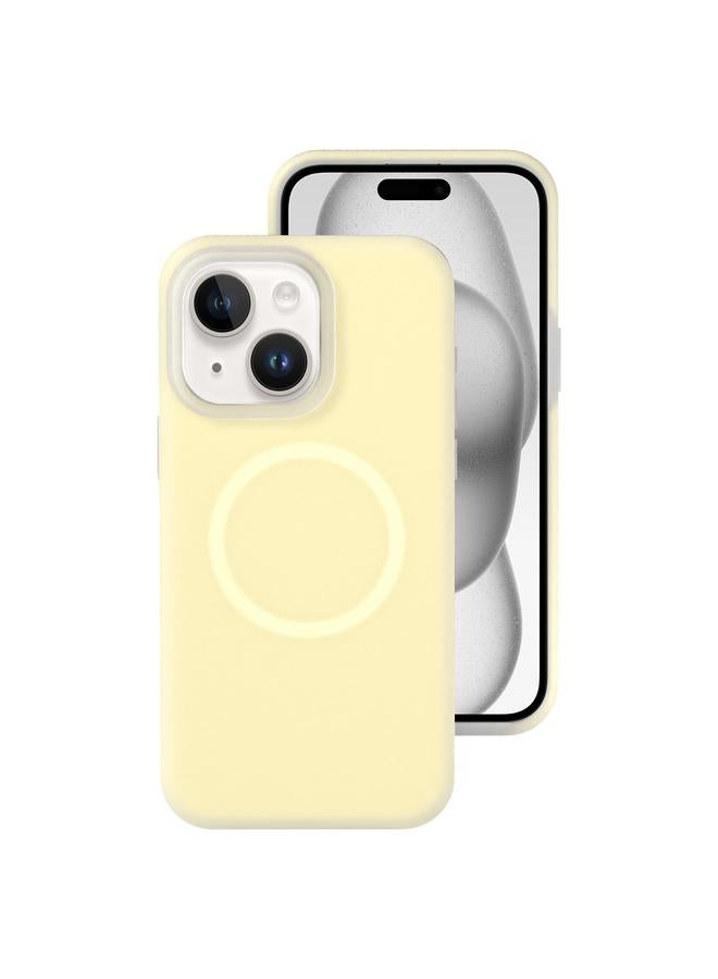 اس-توب جراب لهاتف iPhone 15 مصنوع من السيليكون السائل الهلامي المغناطيسي MagSafe - Image 1