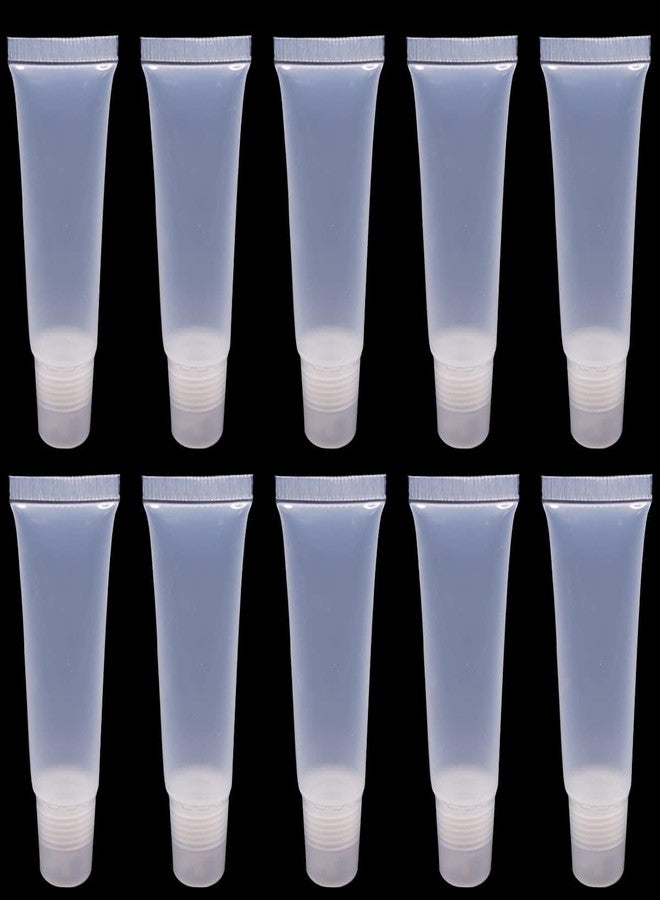 SpiderJuice سبايدر جوس 5 قطع 5 مل زجاجات شفافة صغيرة قابلة لإعادة التعبئة لمرطب الشفاه وزيت الشفاه وحاويات تخزين مع غطاء لولبي للاستخدام المنزلي، معبأة بشكل شفاف ومجمد للسفر والحمام - Image 1