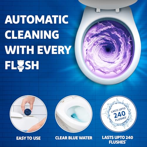 Harpic 150 gm - Lavender, Flushmatic In-Cistern Toilet Cleaner Blocks | Toilet Flush Cleaner Balls - Image 3