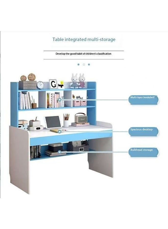 JCB CHIC Study Writing Desk with Bookshelf,Computer Desk for Home Office Gaming Study Desks Compact Desk With Bookcase 100×48×80CM - Image 5