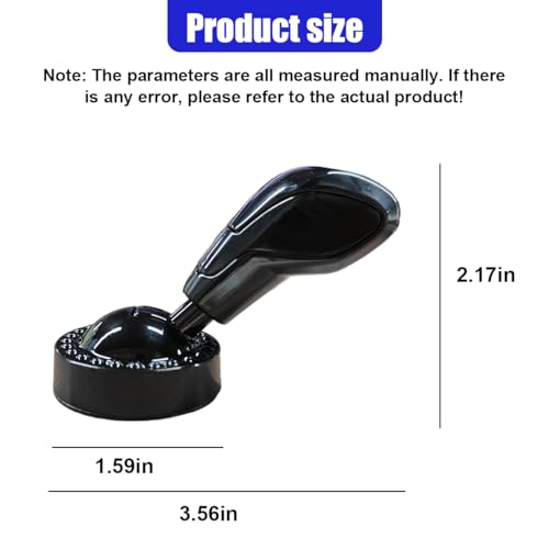 Tuxihapp Ball-bar Car Push Starter Button Cover, Alloy Auto Engine Ignition Protective Joystick, Universal Vehicle Start Stop Button Decorative Rocker for Most Cars(Black) - Image 2