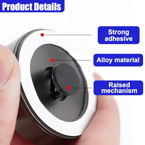 Tuxihapp Ball-bar Car Push Starter Button Cover, Alloy Auto Engine Ignition Protective Joystick, Universal Vehicle Start Stop Button Decorative Rocker for Most Cars(Black) - Image 3