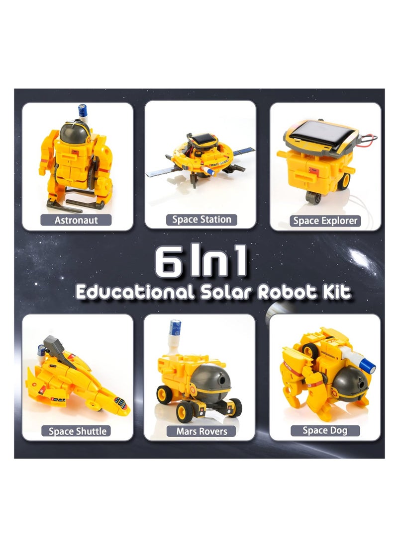 MAGIC VAULT Solar Robot Toys 6 in 1 STEM Projects for Kids Ages 8-12 Science Kits for Boys Girls Solar Power Space Toy Science DIY Gift Educational Experiment Robotics Kit  - Image 2