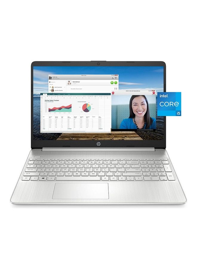 (Upgraded Version) 15s Laptop With 15.6-Inch Display, Core i5 Processor, 16GB RAM/512GB SSD/Intel Xe Graphics / English/Arabic Silver