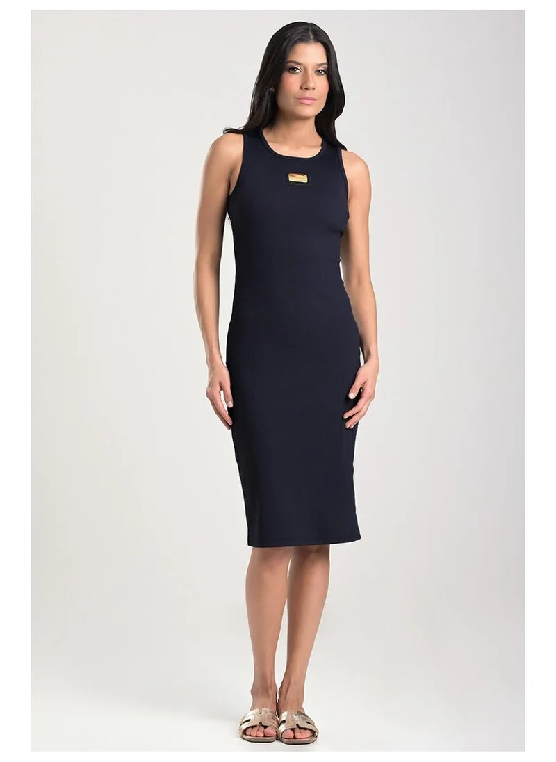 Black Racerback Knit Dress