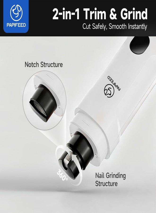 PAPIFEED Pet Nail Grinder for Dogs kit- White - Image 2
