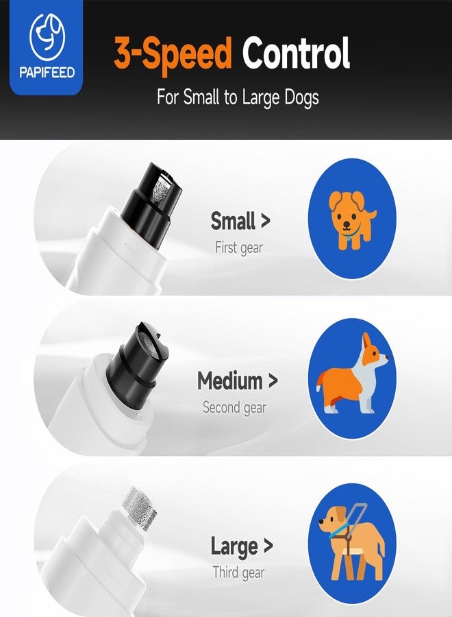 PAPIFEED Pet Nail Grinder for Dogs kit- White - Image 4