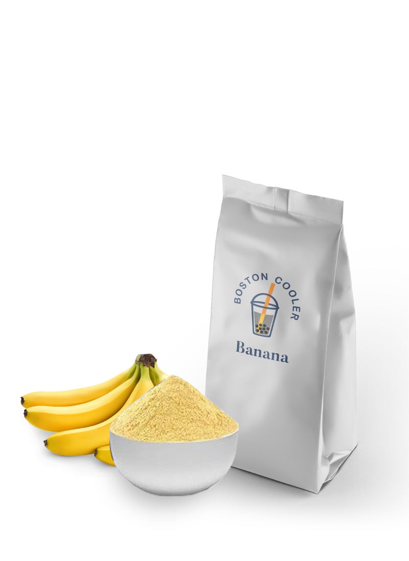 BOSTON COOLERS - Banana Flavored Powder Original Boston Coolers  1 Kg  For Bubble Tea Milk Tea and smoothie - Image 1