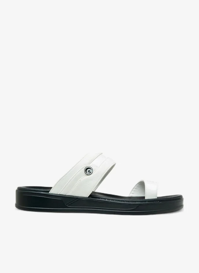 LBL by Shoexpress WHITE Panelled Slip-On Arabic Sandals for Men | Best Price UAE