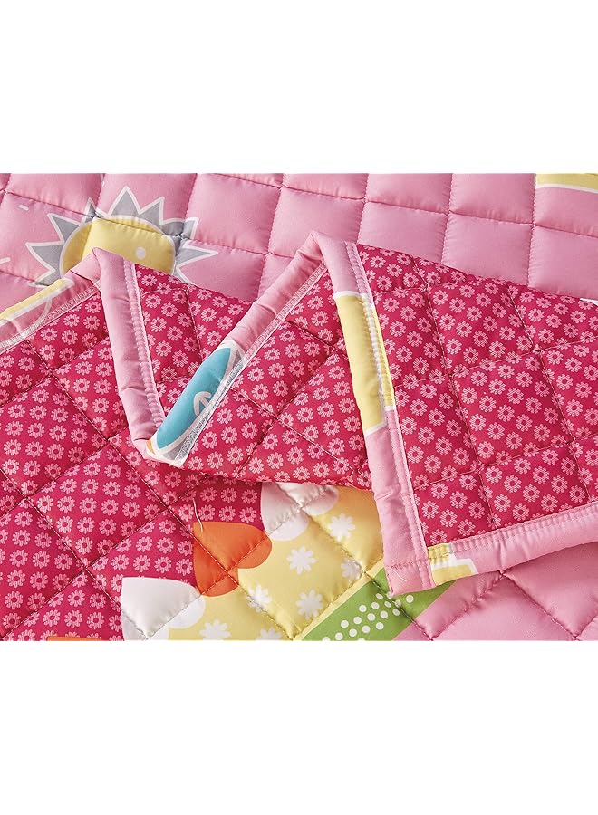 إيروريكس طقم لحاف مضغوط للأطفال طقم فراش قابل للعكس للبنات والأولاد ناعم قابل للتنفس 3 قطع مقاس مفرد 150 - Image 4