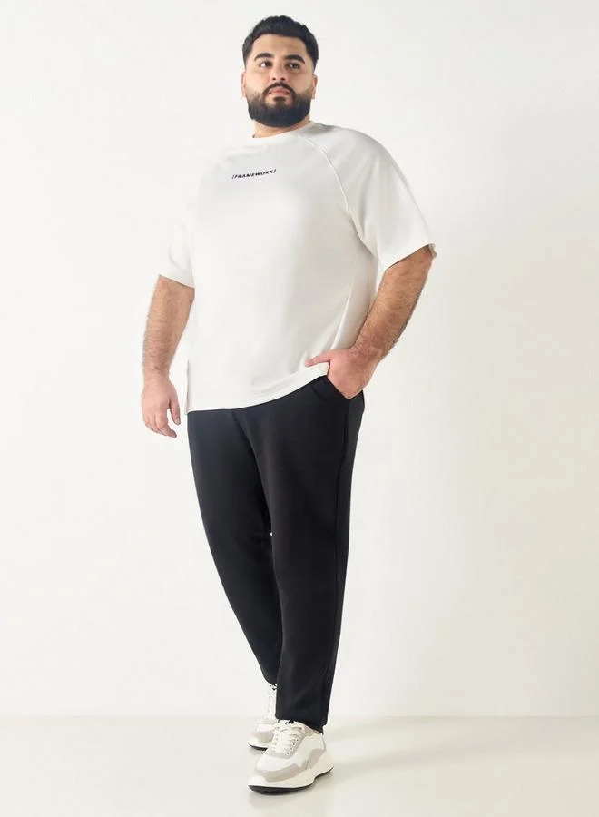 Splash FAV Plus Size Flexi Waist Jog Pants with Drawstring Closure