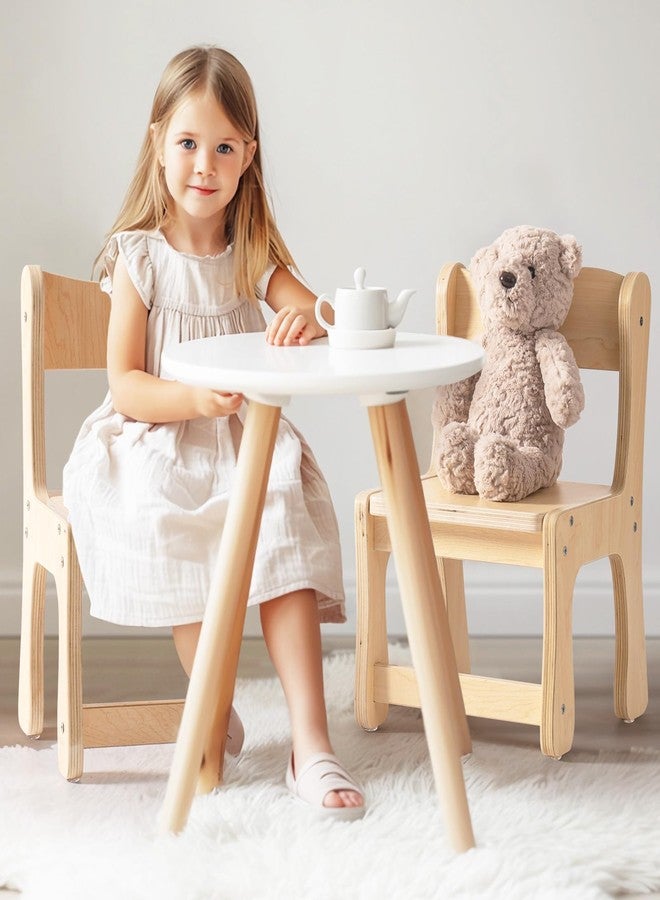ROBOTIME Kids Wooden Chairs Set of 2, Toddler Chairs for Table & Playroom, Solid Wood Kids Furniture with Ergonomic Backrest, Heavy Duty Children’s Chairs for Reading, Dining & Learning - Image 5