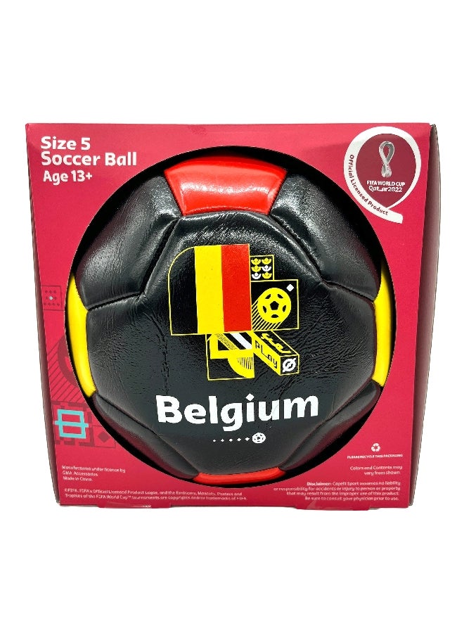 Kole High Quality Belgium Colorblock FIFA Soccer Ball Black Size 5 AE984 - Image 1