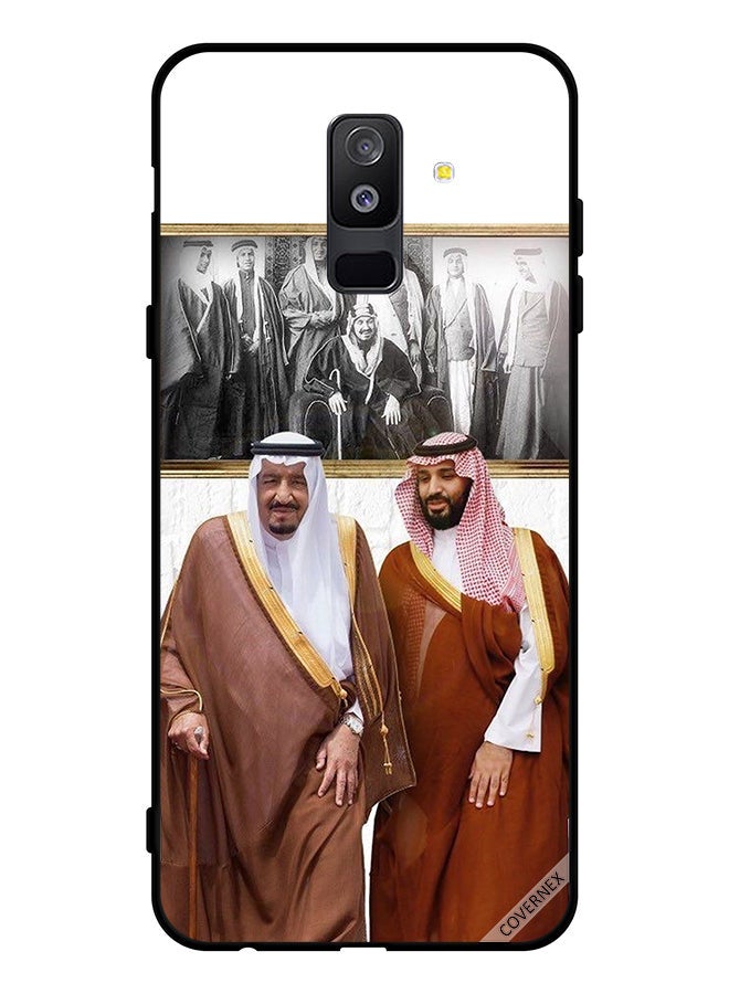 Covernex Protective Case Cover For Samsung Galaxy A6 Plus (2018) King Salman & Mbs Talking While Walking - Image 1