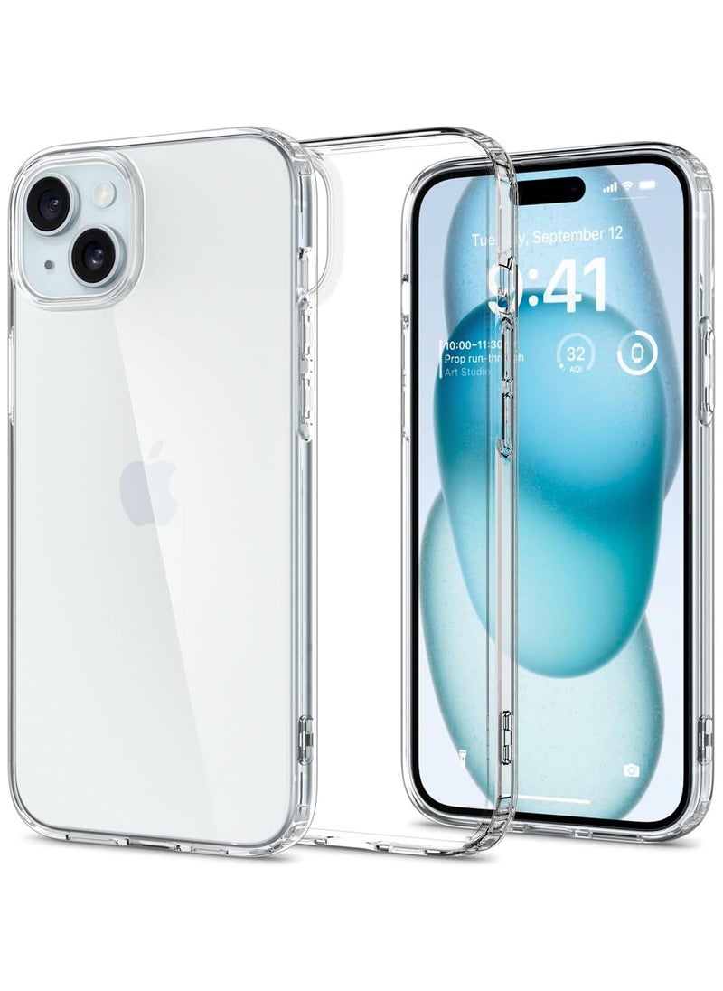 INFOSUN - iPhone 15 Case Clear Cover [Anti-Yellowing] Ultra Thin Silicone Shockproof Back Cases Transparent Protective Phone Case for Apple iPhone 15（2023） - Crystal Clear - Image 1