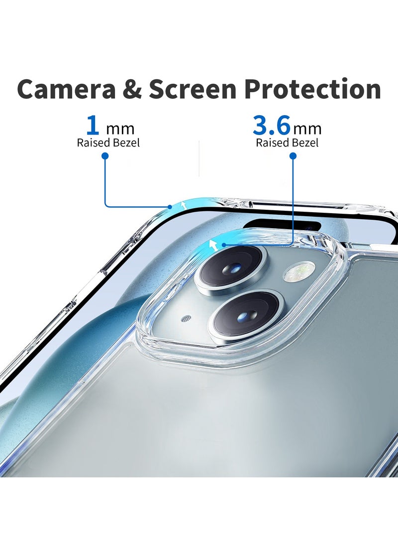 INFOSUN - iPhone 15 Case Clear Cover [Anti-Yellowing] Ultra Thin Silicone Shockproof Back Cases Transparent Protective Phone Case for Apple iPhone 15（2023） - Crystal Clear - Image 1