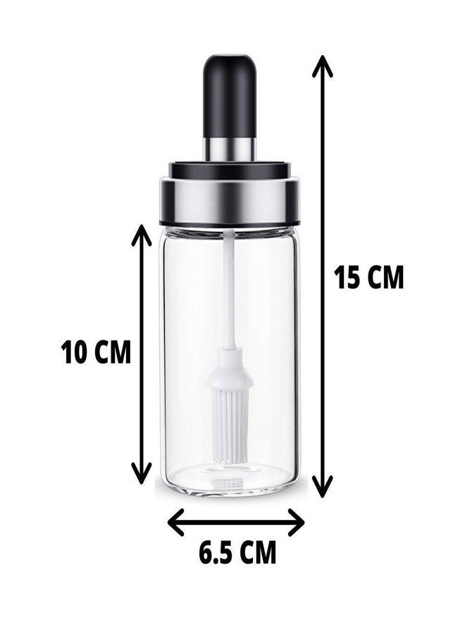 Cartxomy New Oil Dispenser Bottle,Oil Dispenser with Silicone Oil Brush,Wide Opening Oil Bottle,230ml Oil Container For Cooking,Baking,BBQ,Marinating (brush jar) - Image 4