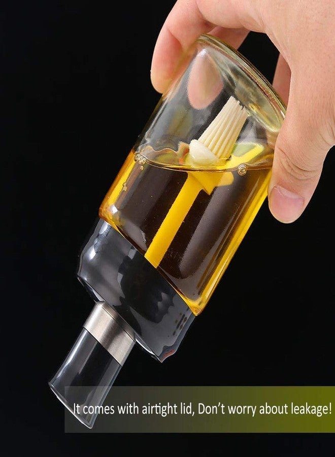 Cartxomy New Oil Dispenser Bottle,Oil Dispenser with Silicone Oil Brush,Wide Opening Oil Bottle,230ml Oil Container For Cooking,Baking,BBQ,Marinating (brush jar) - Image 5