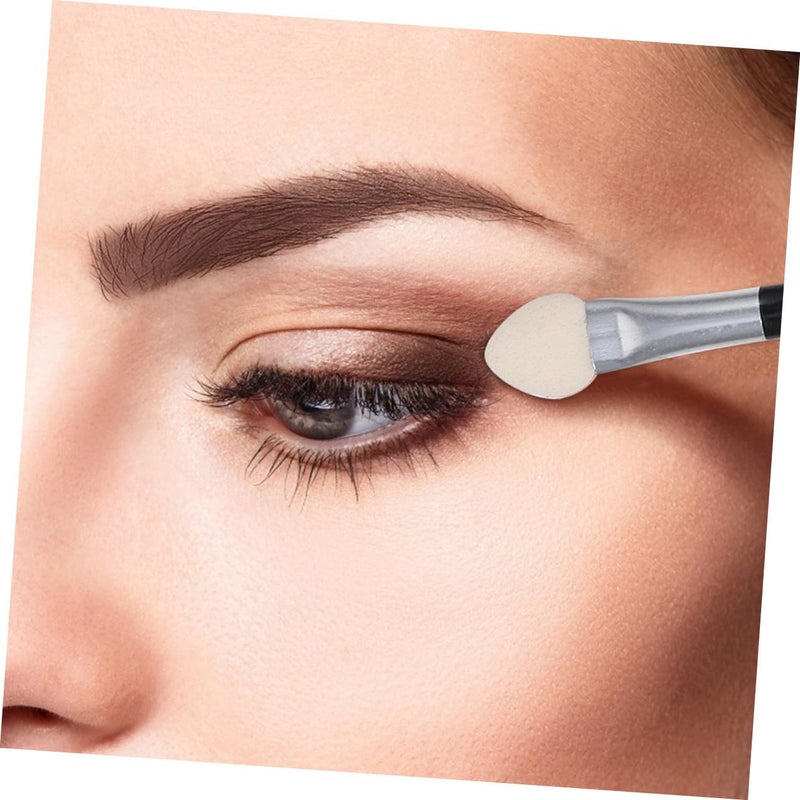 40pcs Double-ended Eyeshadow Applicators Disposable Eye Makeup Brush Set with Long Handle for Powder Eyeshadow Blending and Precision Application, for Travel and Daily Use - Image 5