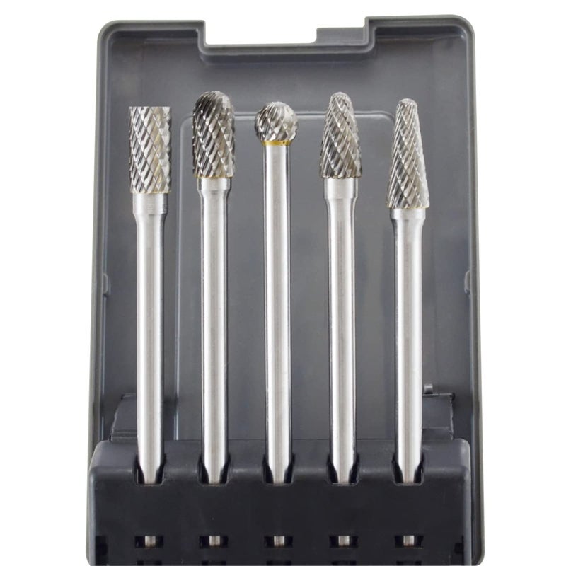 Astro Pneumatic 2185 Long Double Cut Carbide Burr Set 5Piece