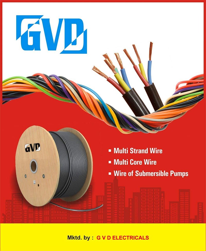 GVD PVC FR Insulated 15mm 90Mtr Single Core Flexible Copper Wires Cables for Home Domestic Industrial Electric Wiring Electric Wire BLACK - Image 3