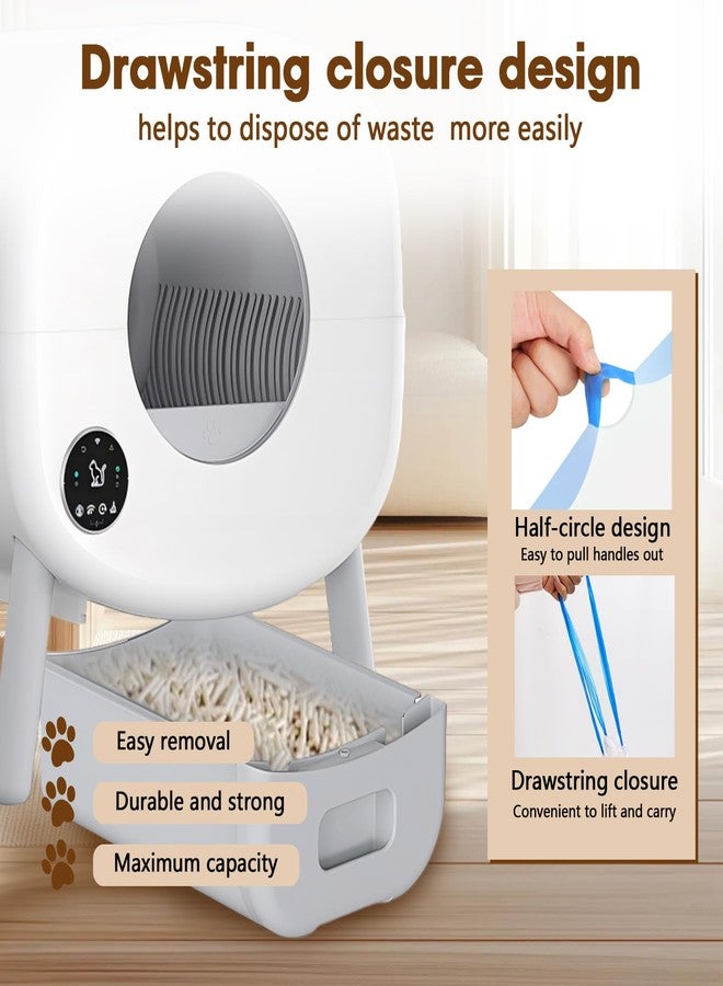 BCHARYA 120 Count Cat Litter Box Liners for ZeaCotio and Cumrige Self Cleaning Litter Box, Extra Thick Heavy Duty Cat Litter Bags Replacement, Cat Litter Box Liners 3-4 Gallons of Capacity - Image 3
