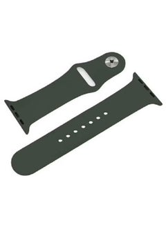 Zaboon Sports Band for Apple Watch 42/44/45mm Soft Silicone Replacement Wrist Strap Compatible with iWatch Apple Watch Series 7/SE/6/5/4/3/2/1 Dark Olive  - Image 2