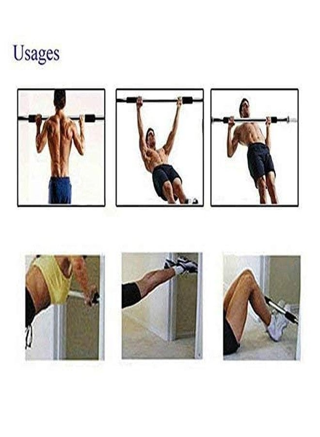 DRAUSS Steel Solid Construction Bar Chin Up Bar for Workout, Fitness Perfect Upper Body Exercise Equipment for Home - Image 4