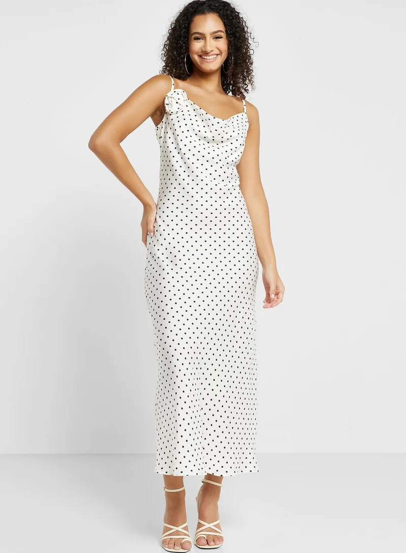 NEW LOOK Cowl Neck Printed Dress