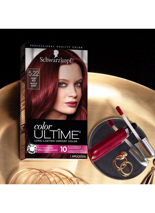 Schwarzkopf - Color Ultime Permanent Hair Color Cream, 5.22 Ruby Red - Image 1