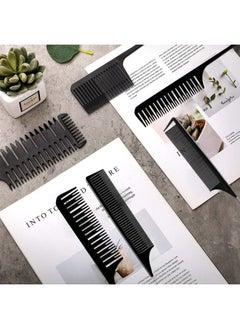 Patelai 6 Pieces Weaving Comb Dyeing Hair Comb Weaving Sectioning Foiling Comb Rat Tail Styling Hair Dyeing Combs For Foiling Balayage Hair Coloring (Various Styles)  - Image 5