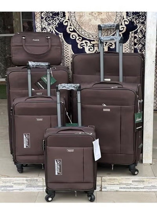keke Sleek Brown  Hardshell Luggage Set with Spinner Wheels 20,24,28 Inches - Image 2